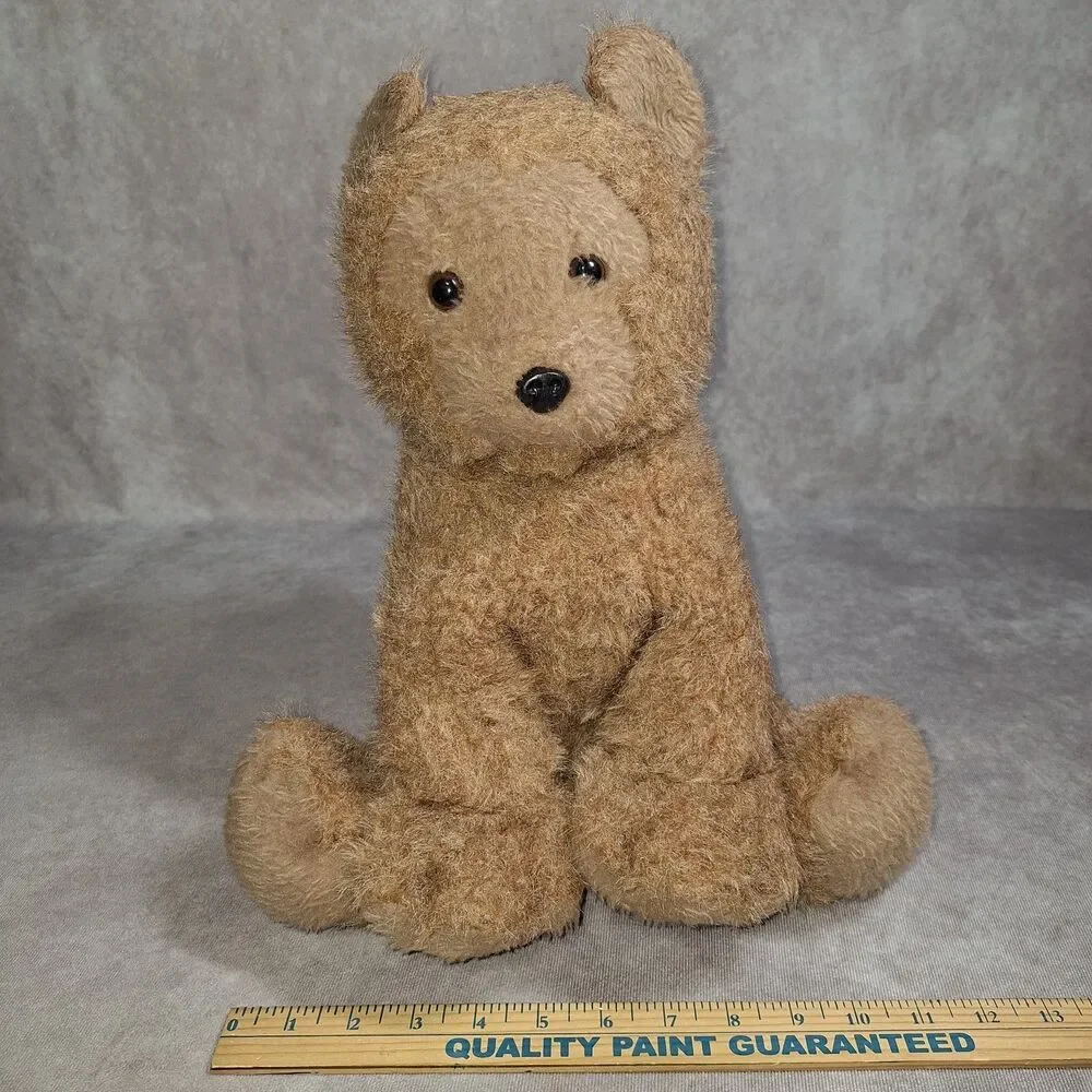 VTG 1976 Dakin Pillow Pet Stuffed Plush Sitting Teddy Bear Brown